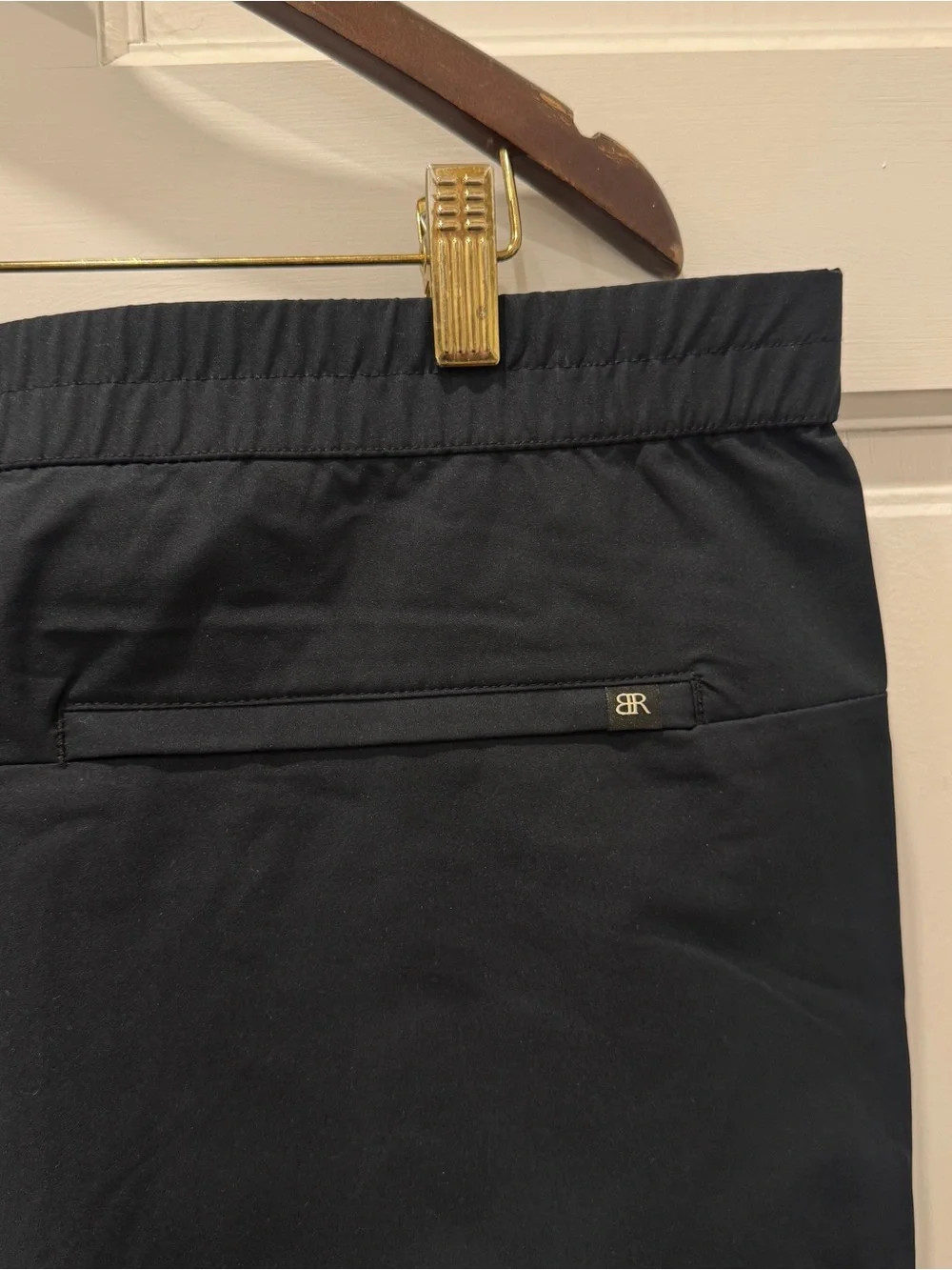 Banana Republic Navy Blue Performance Jogger Pants 38 Techwear Quiet Luxury Trav